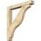 Ekena Millwork Funston Block Rough Sawn Bracket w/ Offset Brace, Douglas Fir, 6"W x 40"D x 44"H BKT0604X40X44FST05RDF - alternate 1